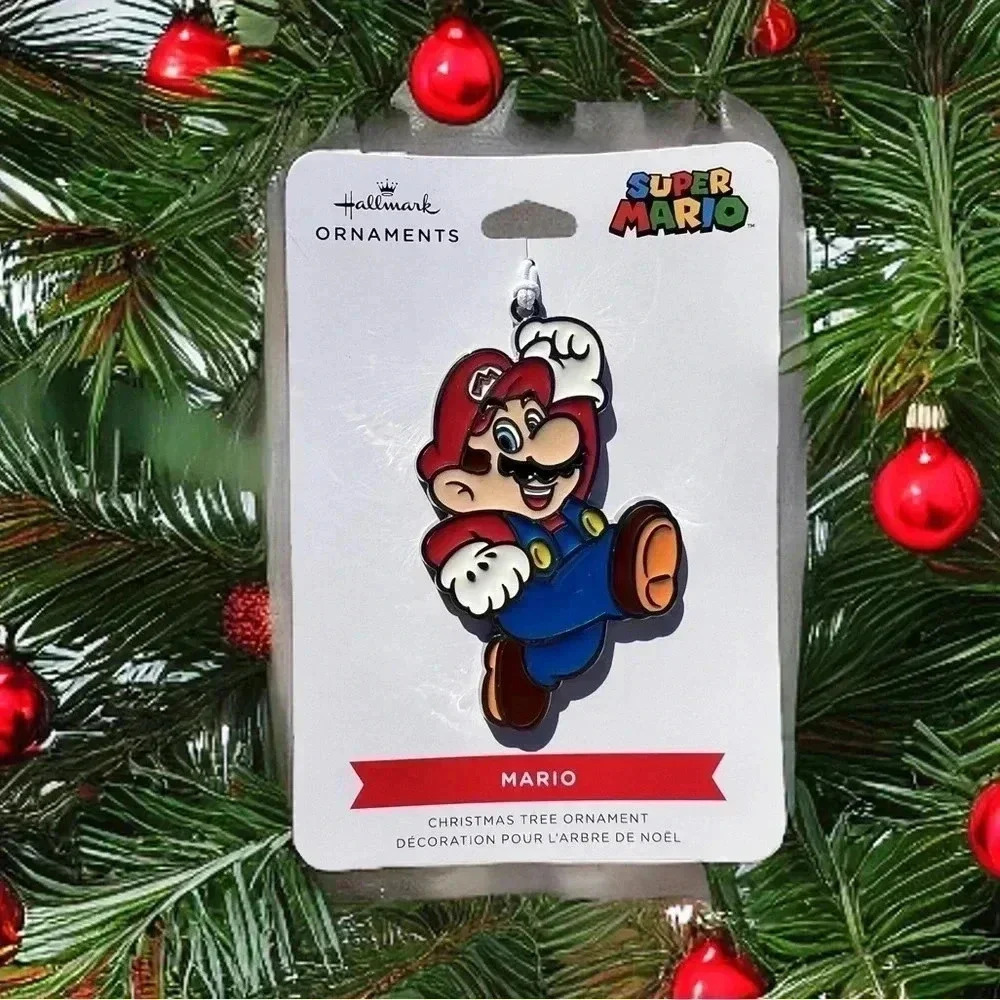 NEW HALLMARK/SUPER MARIO BROTHERS - Fun Mario - 2D Metal Christmas Ornament - Picture 4 of 6